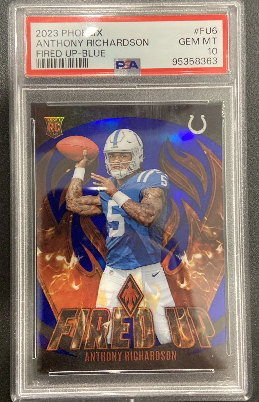 Anthony Richardson Panini Phoenix Fired Up #FU6 Blue