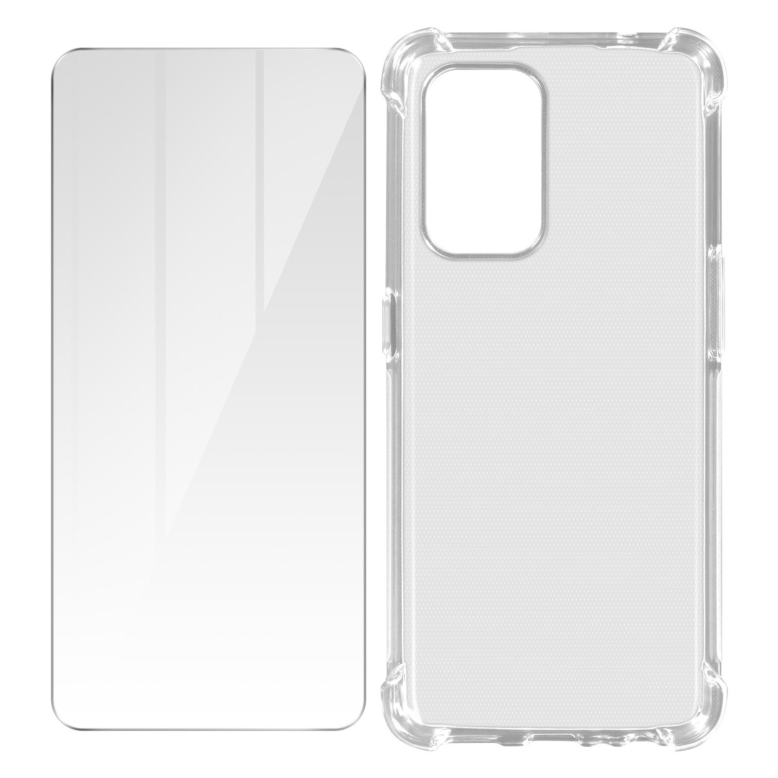 Protection Oppo A94 5G antichoc avec coque flexible et film anti rayure