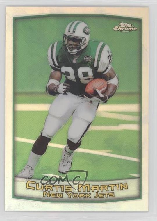 1999 Topps Chrome Refractor Curtis Martin #18 HOF 1k7i