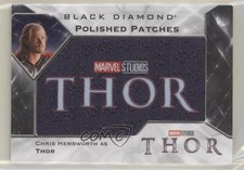 2021 Marvel Black Diamond Polished 45/49 Chris Hemsworth as Thor Patch 8tn