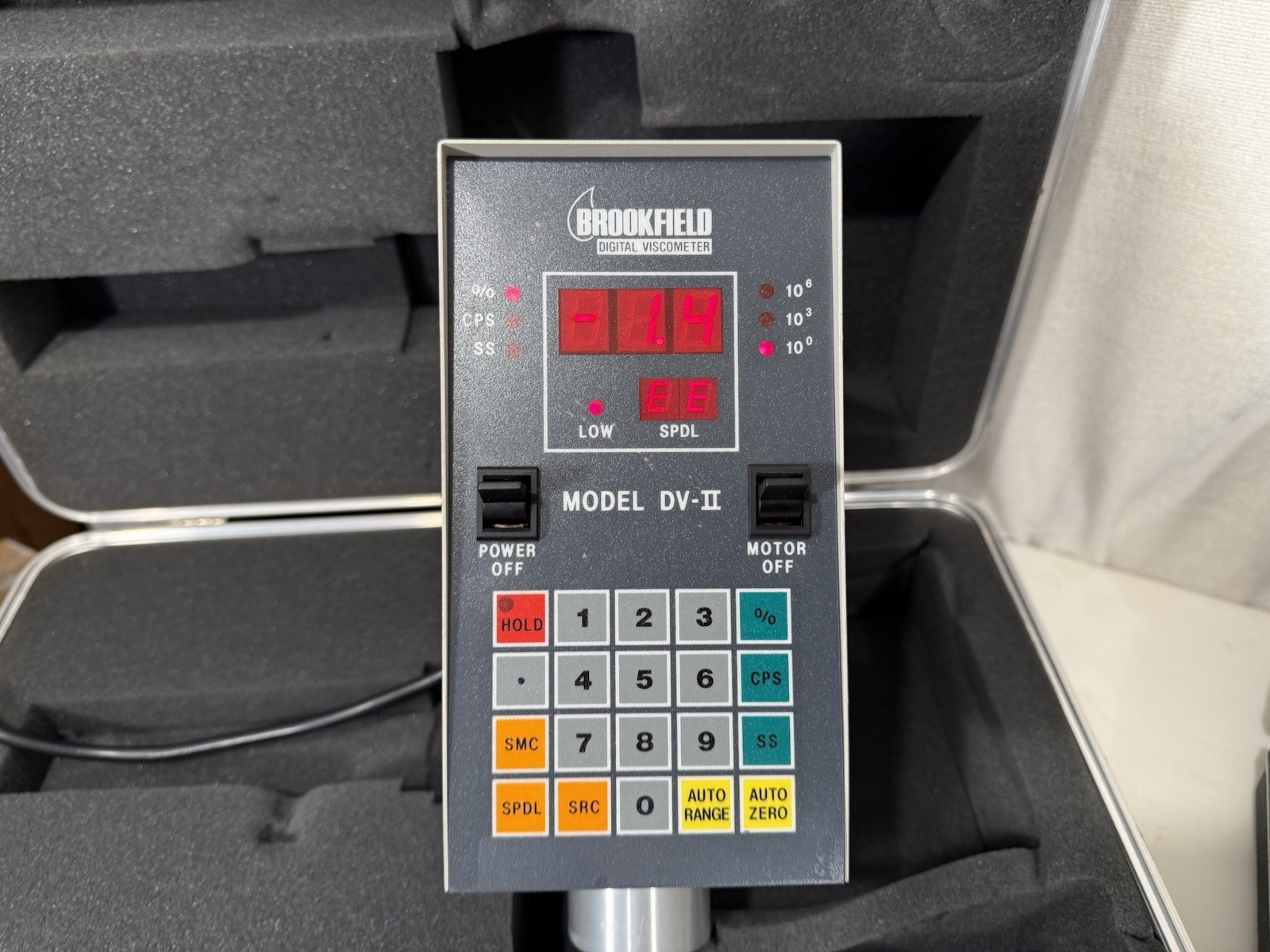 BROOKFIELD LVTDV-II Programmable Digital VISCOMETER with Adapters And Spindles