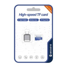 SECUEYE 128GB TF Memory Card with Adapter, Class 10 FAT32 High Speed Reading/...