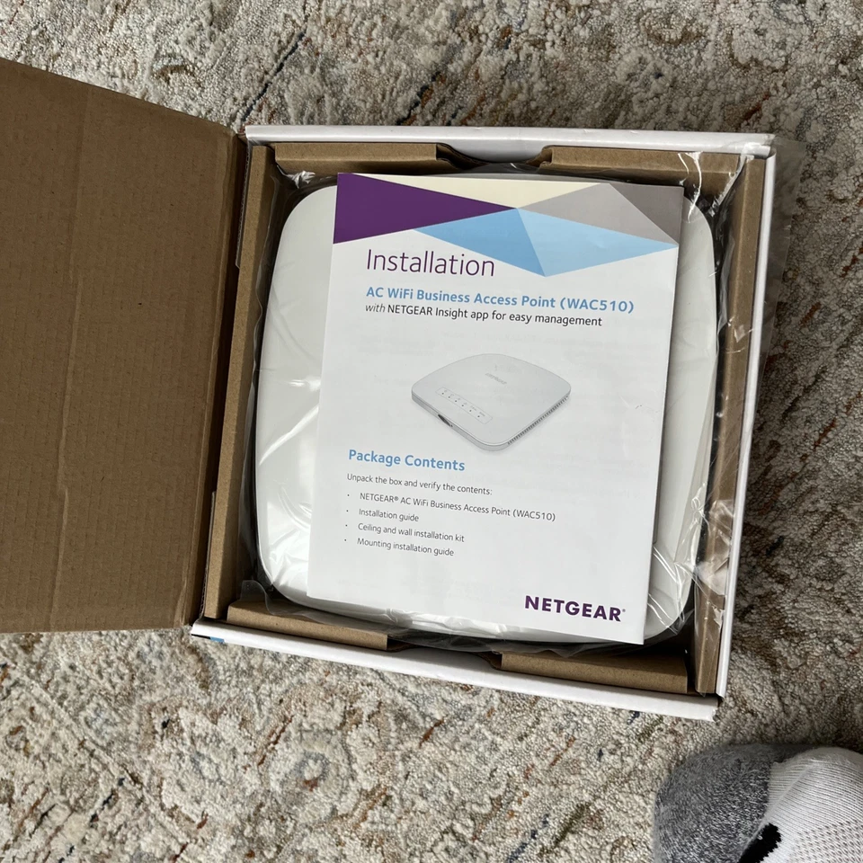 Netgear WAC510 IEEE 802.11ac 1.20 Gbit/s Wireless Access Point New Sealed - Image 2 of 2