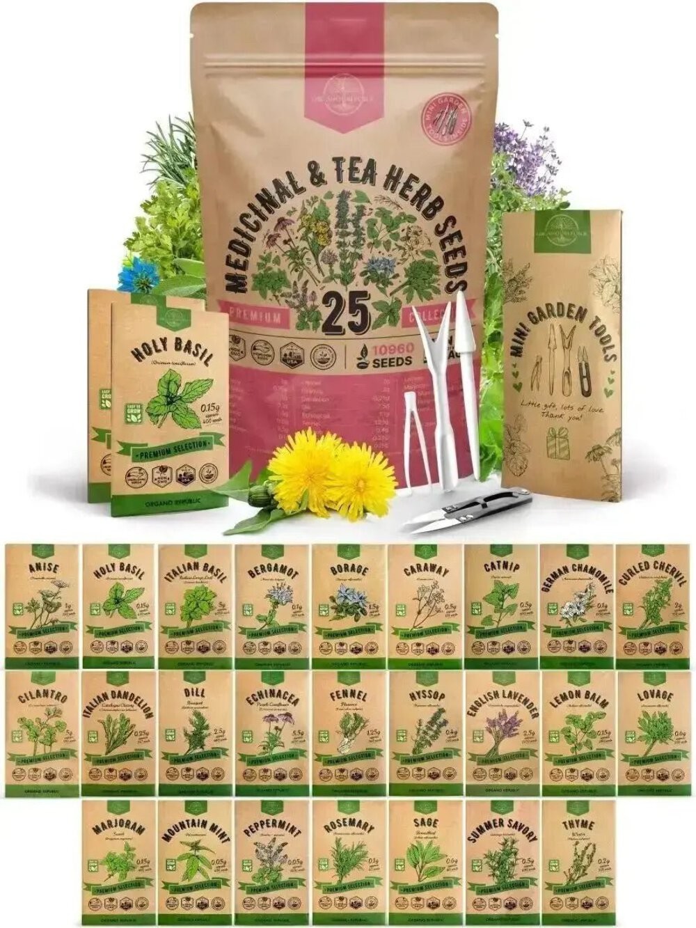Herb Seeds Variety Pack