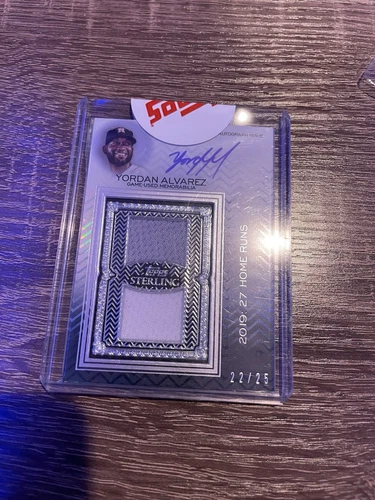 Yordan Alvarez Topps Sterling Dual Patch Auto /25 Astros