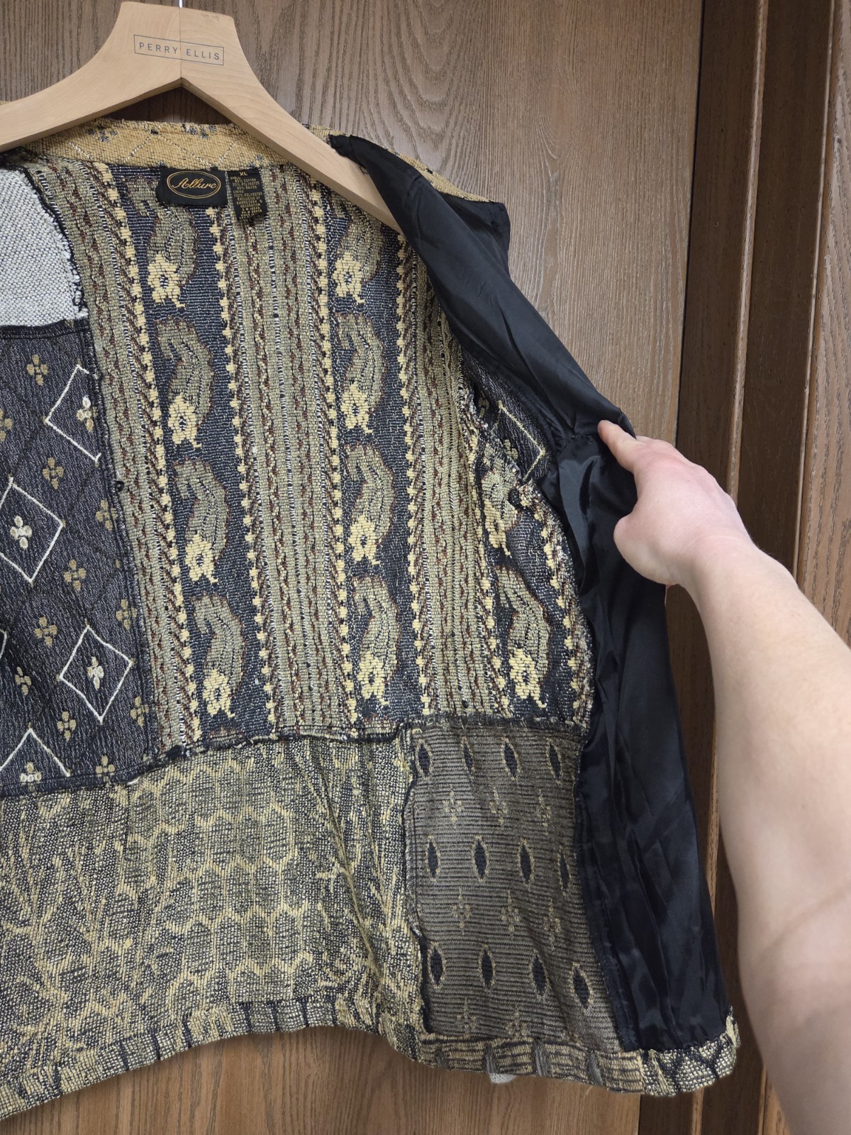 Vintage Allure Patchwork Embroidered Grandmacore … - image 14