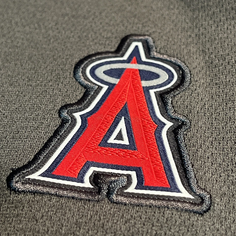 Los Angeles Angels Nike Charcoal Dri-Fit Authentic Pullover Sweatshirt Sz Small - Image 4 of 4