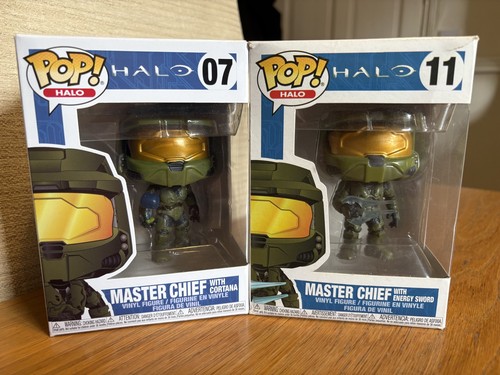 Funko POP! #07 & #11 - Halo Master Chief mit Cortana & Energieschwert Konvolut