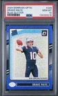 🔵 2024 Panini Donruss Optic DRAKE MAYE Rated Rookie RC #229 Blue Glitter PSA 10
