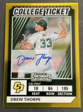 2022 Elite Extra Edition Drew Thorpe #CTO-37 College Ticket Gold 77/99