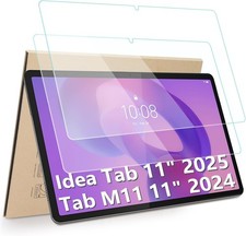2-Pack Screen Protector for Lenovo Idea Tab 2025, Tab M11, Tab K11, HD Clarity