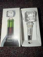 Mikasa Casino Dice Wine Bottle Stopper Lead Crystal NIB