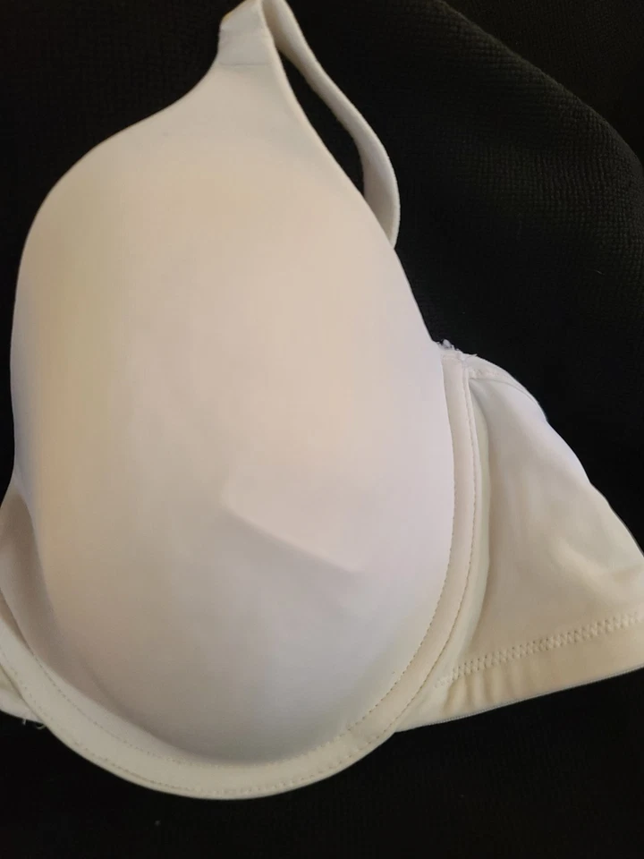 Jockey Women's 36DD White Super Soft Underwire Padded T Shirt Bra - Image 3 of 4
