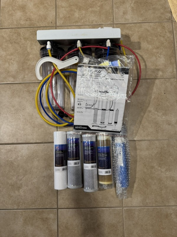 Coralife Pure-Flo Reverse Osmosis System 50 gpd + media 