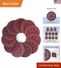 5-Inch Sanding Discs - 110 PCS Set with 40-600 Mixed Grits & Dust Extraction 0.29 per gallon