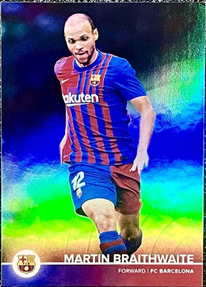 2021-22 Topps FC Barcelona Team Set Martin Braithwaite #20 for