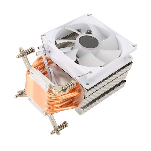 9CM CPU Cooler 4 Copper Heat Pipes Colorful Lighting 3pin Hydraulic Computer NEW - Afbeelding 5 van 12