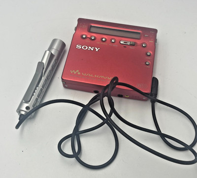 SONY MZ-R900 Red Walkman MD Mini Disc Portable Player Recorder Japan SOLD AS IS