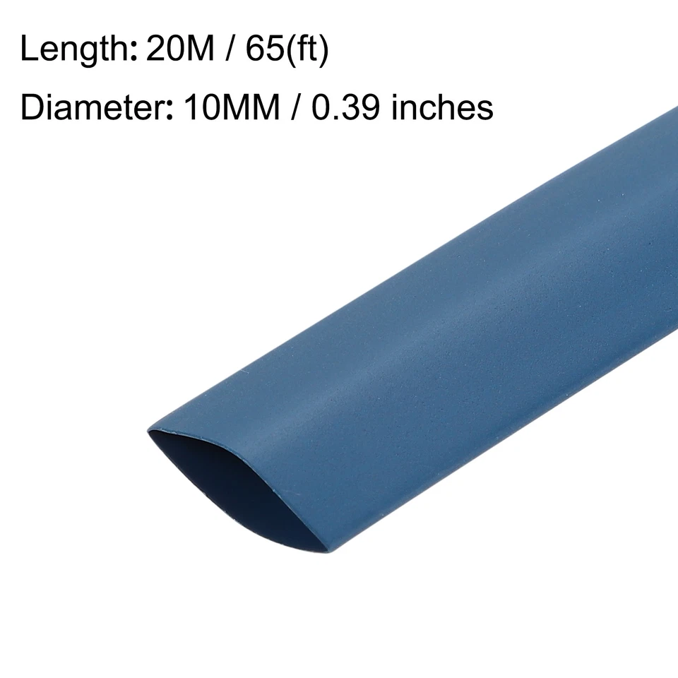 Schrumpfschlauch 2:1,elektrischer Isolierschlauch,blau,10 Durchmesser,20 m Länge - Bild 2 von 4