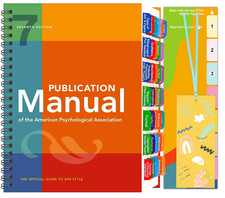 Durable Waterproof APA Manual 7th Edition Tab...