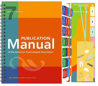 Durable Waterproof APA Manual 7th Edition Tabs with Easy Install Bookmark Guide