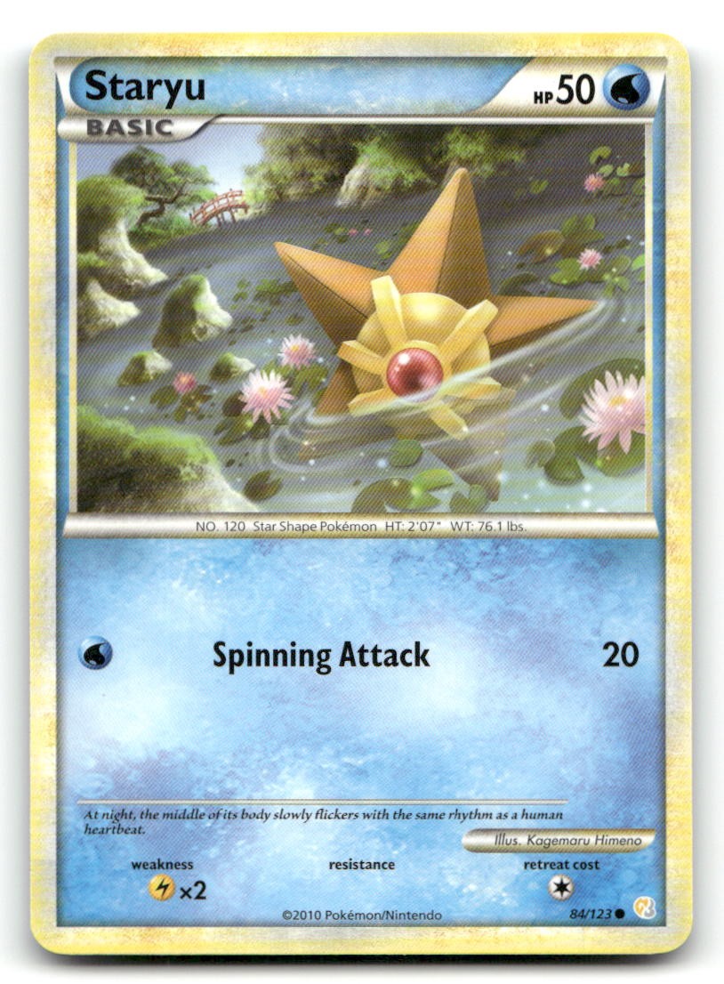 Staryu 84/123 HeartGold & SoulSilver LP Pokemon