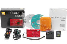 Vendita Sdoganamento!!【QUASI COME NUOVO con scatola】 Nikon COOLPIX S6200 16.0MP Rosso dal Giappone