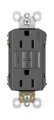 Legrand radiant 1597TRBKCCD4 15 Amp GFCI Self Test Tamper Resistant Decorator...