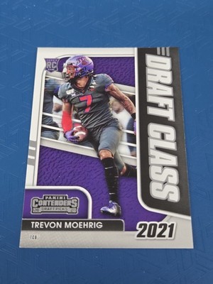 2021 Contenders Draft Picks #39 Trevon Moehrig Football Card Buy 10+ 50% Off Q6