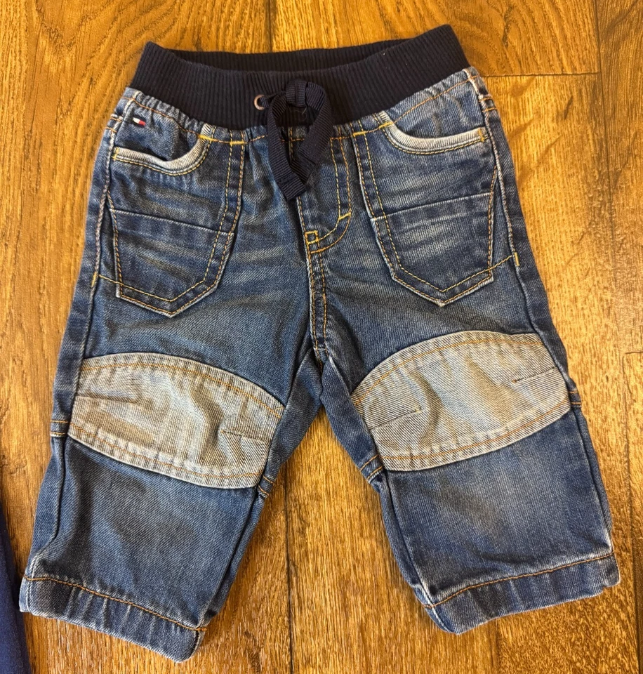 Vintage Y2K Tommy Hilfiger Baby Boy 6/9 Months Sweats Pants Jeans Lot Bundle - Image 2 of 4