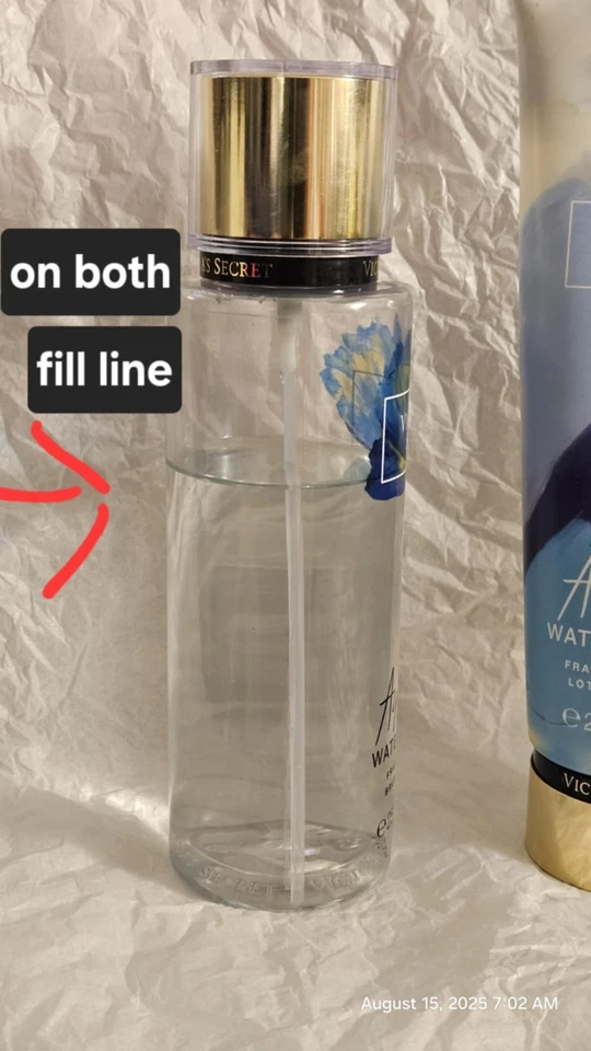 Victoria's Secret AQUA KISS Water Bloom Set Lotion & Fragrance Mist 8 fl oz each - Image 2 of 2