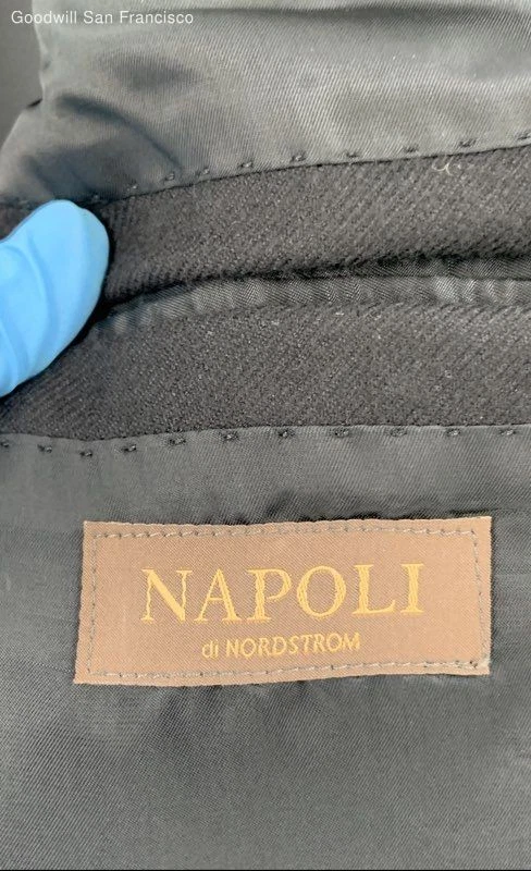 Napoli Blazer Men Regular Black Basic Jacket Size 42S - Image 3 of 4