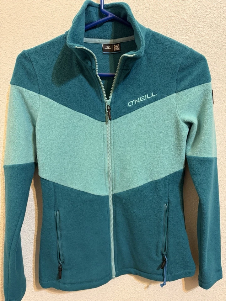 O’Neill Coral Fleece FZ 女孩羊毛运动衫 尺寸 XS/TP 女孩 青少年 — 第 2/4 张图片