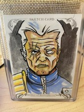 2018 Marvel Masterpieces sketch card Cable by Matthew Hirons