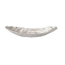 Schale in bootsform geh&auml;mmert obstschale aus metall handgefertigt f&uuml;r wohnzimmer