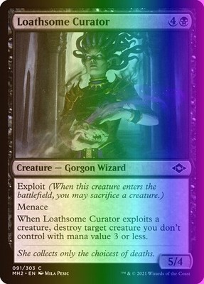 MTG Magic the Gathering Loathsome Curator (91/767) Modern Horizons 2 NM FOIL