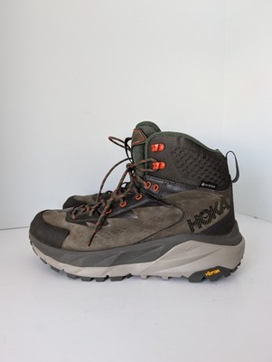 Hoka One One Kaha GORE-TEX Men s Hiking Boots Size 8.5 Black Olive/Green Lace Up