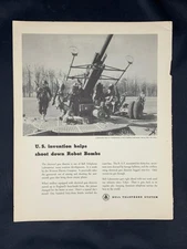 Magazine Ad* - 1945 - AT&T / Bell System - World War II -Electrical Gun Director