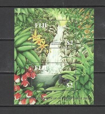 T3290 Îles Fidji 2003 Feuille Eau Douce Chutes D’Eau SHEET MNH