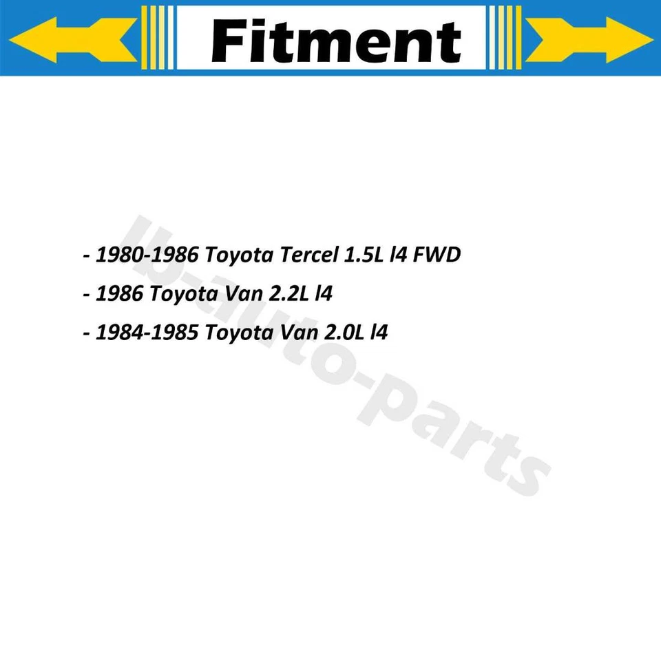 Línea de manguera de freno delantero 2x para Toyota Van 1984 1985 2,0 L 1986 Toyota Van 2,2 L Foto 2 de 4