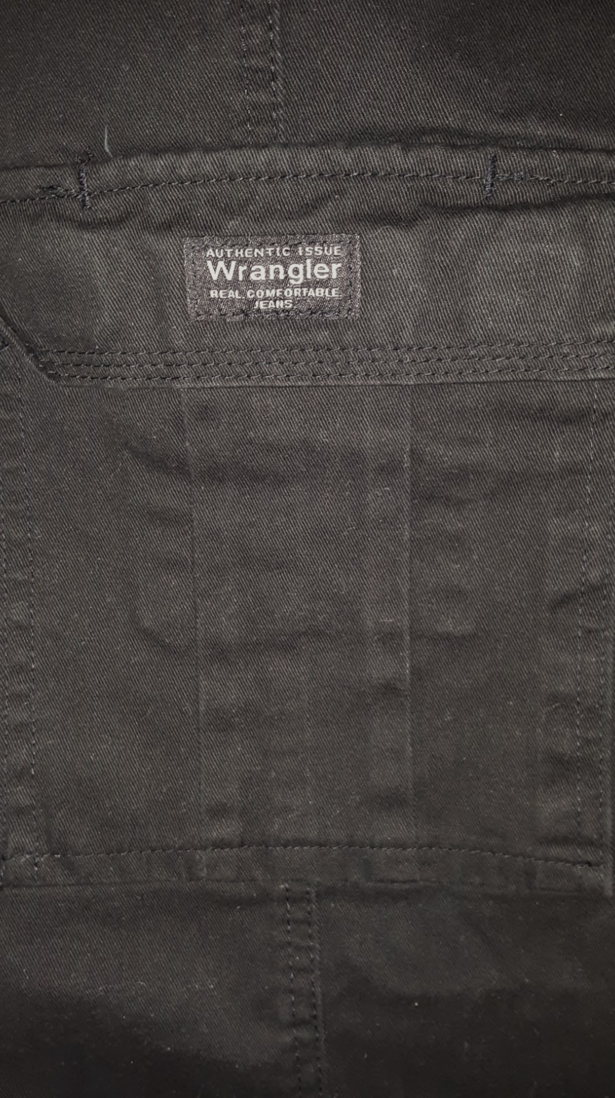 NEW AUTHENTIC Issue WRANGLER Real Comfortable JEANS BLACK CARGO PANTS MENS 44x32 image 5
