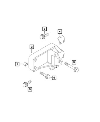 Genuine Mopar Hex Flange Head Bolt Mounting 68132574AA