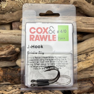 Cox & Rawle Trense Rig mit J-Haken für Barsch, Smooth Hound und Tope Angeln