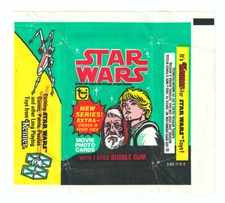 1977 Topps Star Wars Series 4 (Green Set) Empty Wax Wrapper NM