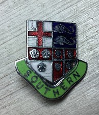 Vintage Company Crest Southern Railway Metal & Enamel pin badge - Rare