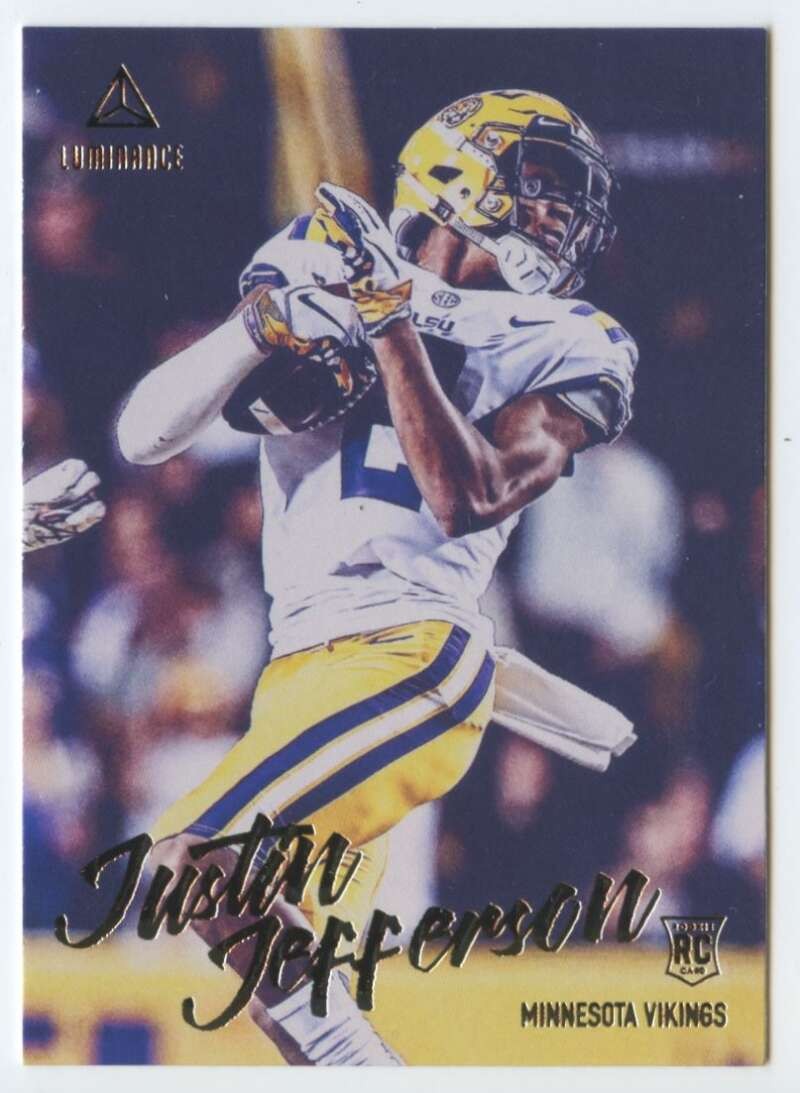 2020 PANINI LUMINANCE #117 JUSTIN JEFFERSON RC ROOKIE MINNESOTA VIKINGS FOOTBALL
