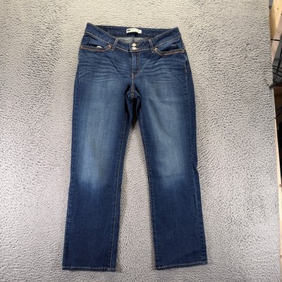 Levi's 529 Jeans Womens 14 Blue Cotton Denim Straight Curvy Workwear Stretch