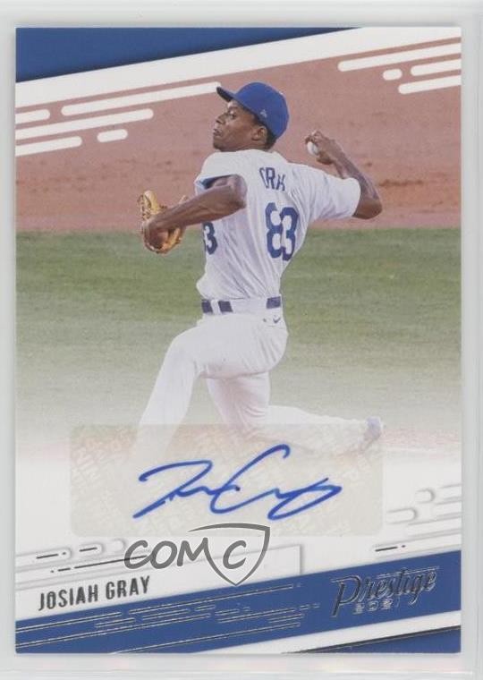 2021 Panini Chronicles Prestige Josiah Gray #PR-JO Auto 0qi1