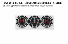 Circular Logo Embroidered Patch Iron On Sew On 7cm