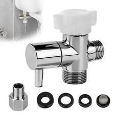 Bidet T Valve Toilet Handheld Sprayer Shut Off Adapter 7/8'' 3/8'' 1/2'' Brass